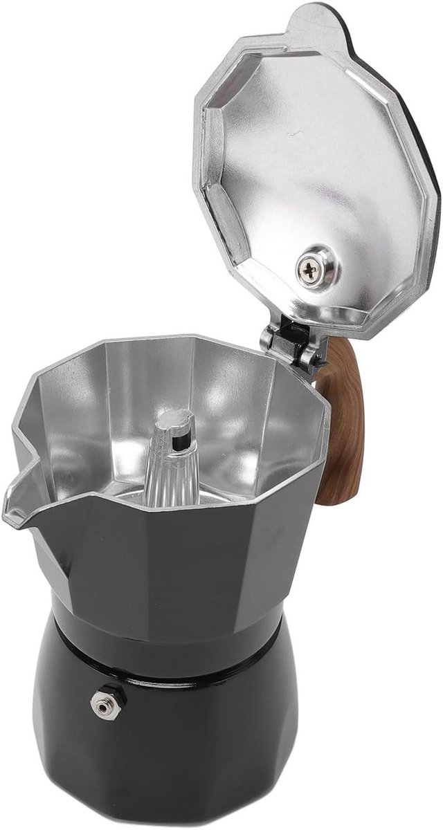 Koffiezetapparaat - Mokkapot - Koffie Zetten - Efficiënte Extractie - 80 Ml - Zwart