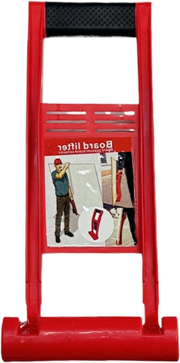 Gereedschap Plaattrekker - Gipsplaatlifter - Materiaal Verplaatsen - Ergonomisch Ontwerp - 30 cm - Rood
