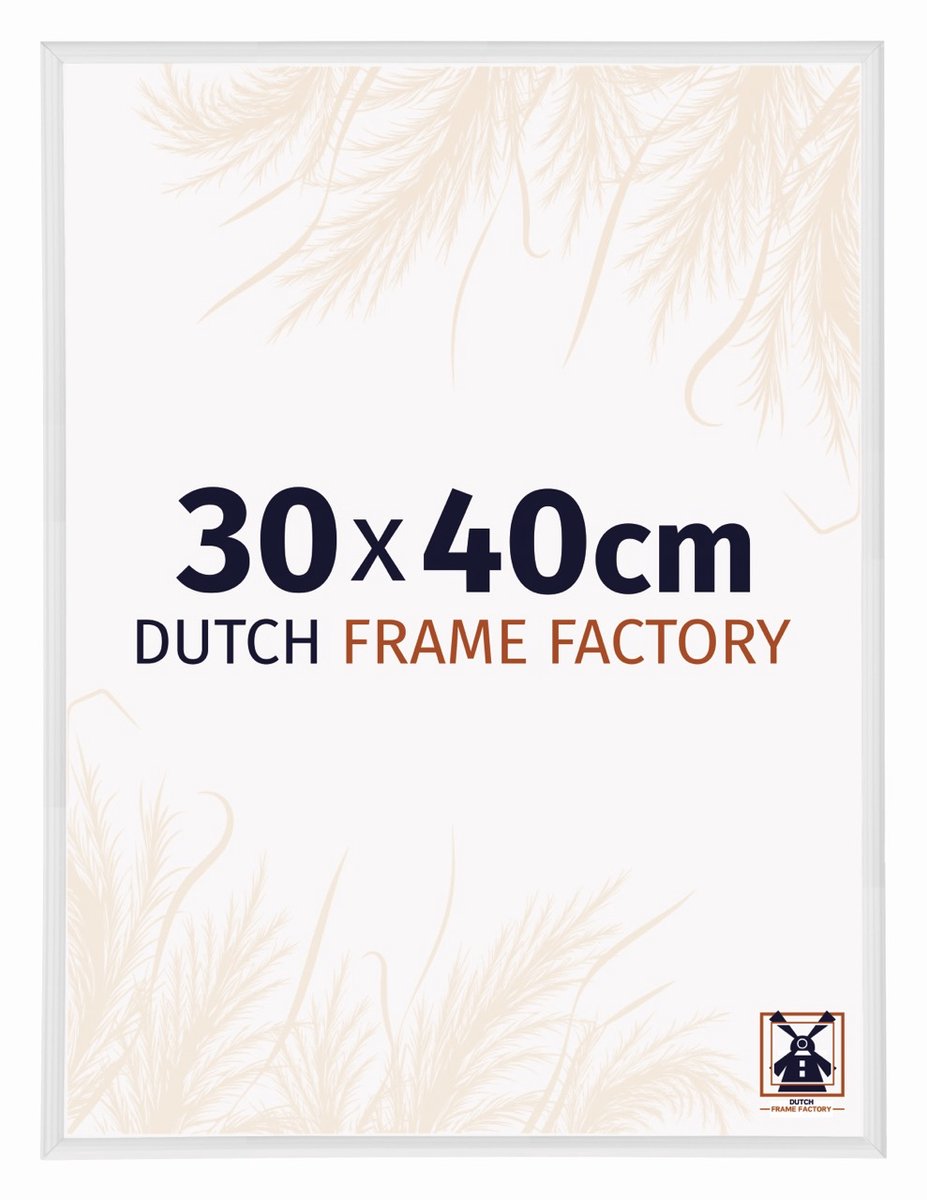 Dutch Frame Factory Fotolijst 30x40 cm - Kunststof - Wit Hoogglans - Angers