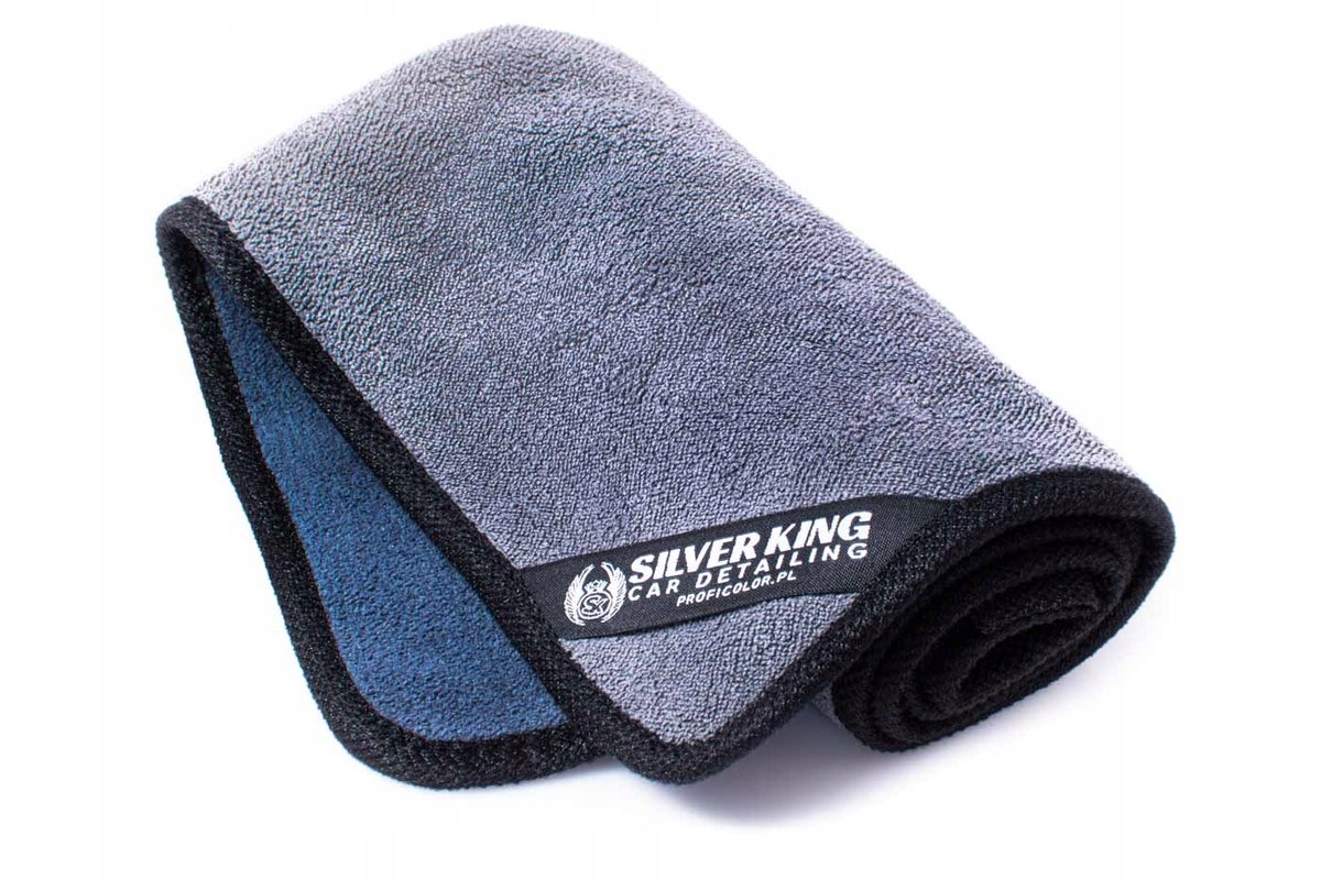 Microvezeldoek Auto 40x40cm 600gsm BiColor Silver King