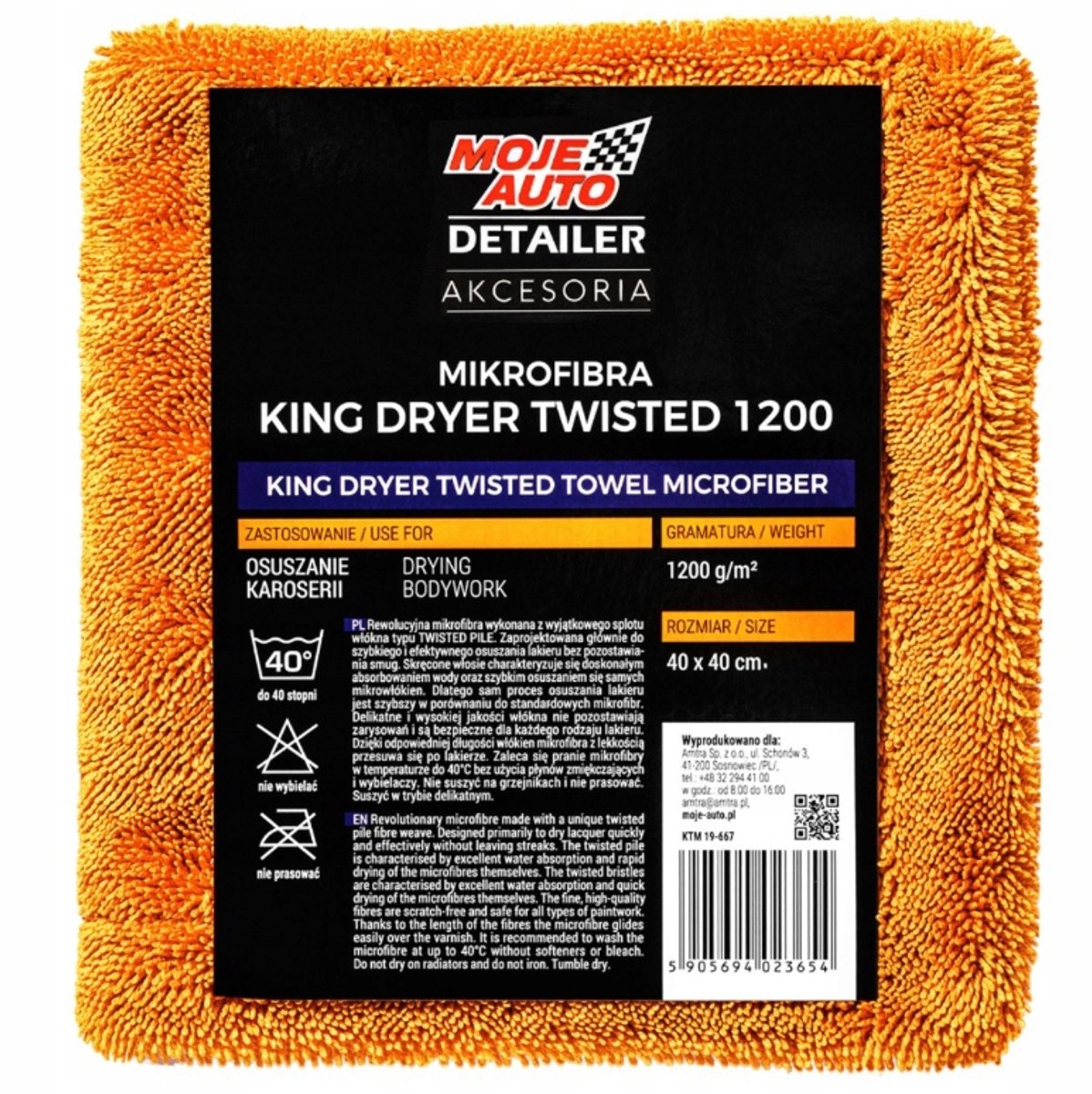 MOJE AUTO MIKROFIBRA KING TWIST TOWEL