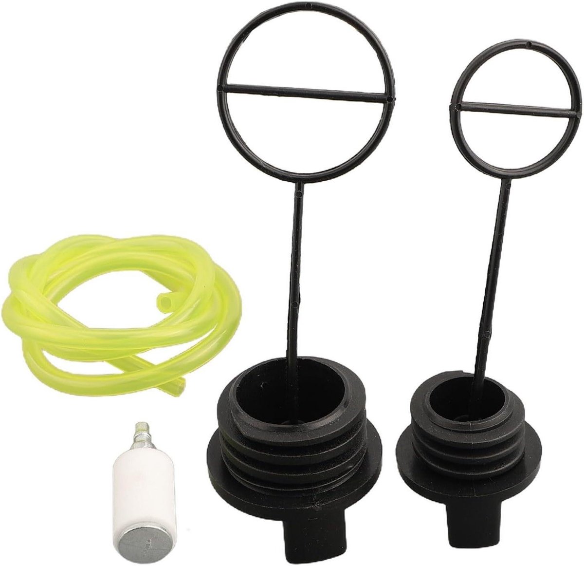 Brandstof Dop - Olie Dop - Kettingzaag Onderhoud - Brede Compatibiliteit - 4 Stuks - Zwart