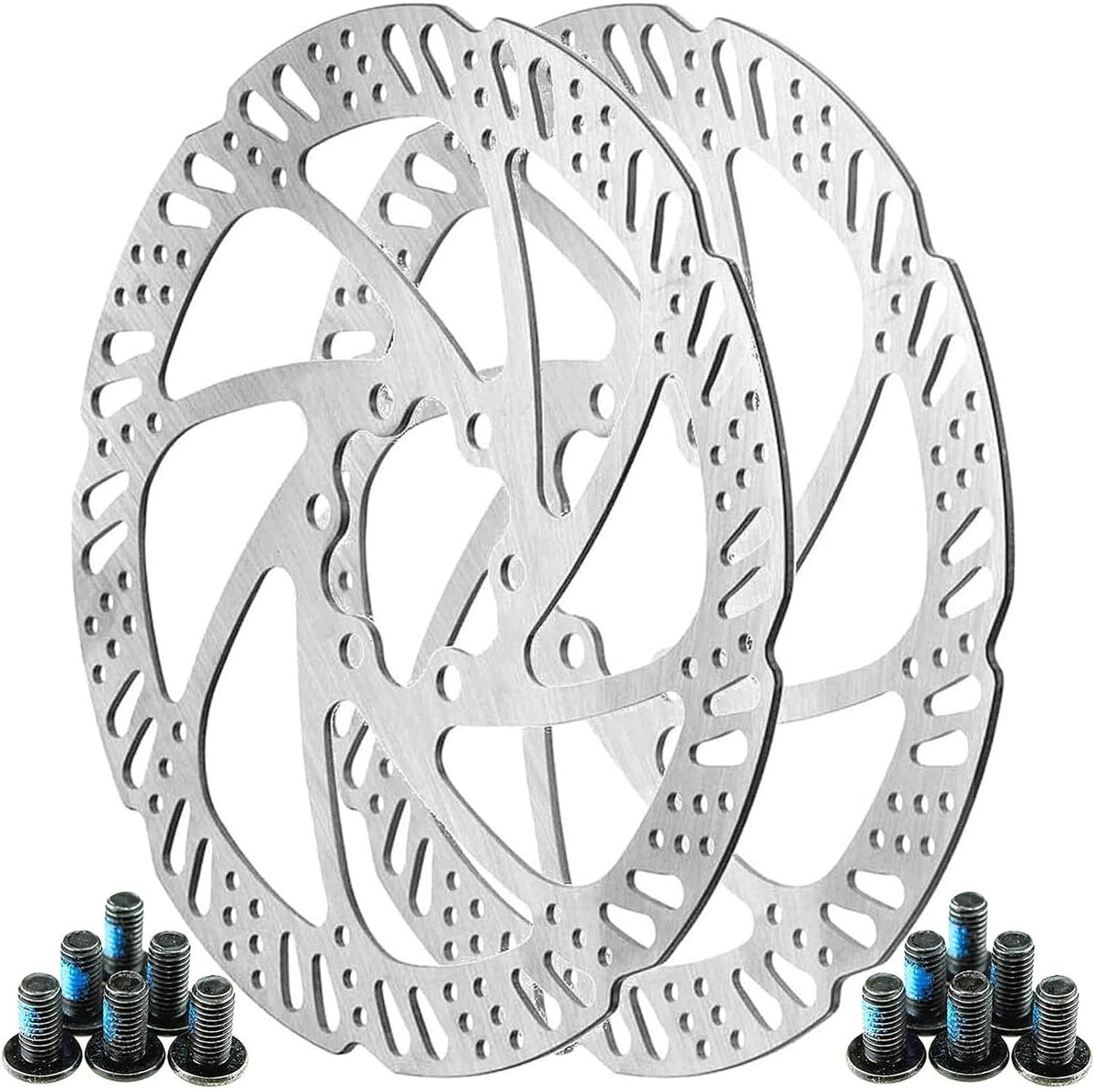 VLEMICO- Fietsremschijven 160 mm - 2 Stuks - Schijfremmen - Centerlock Gereedschap - Roestvrij Staal - Eenvoudig te Monteren - Remschijven
