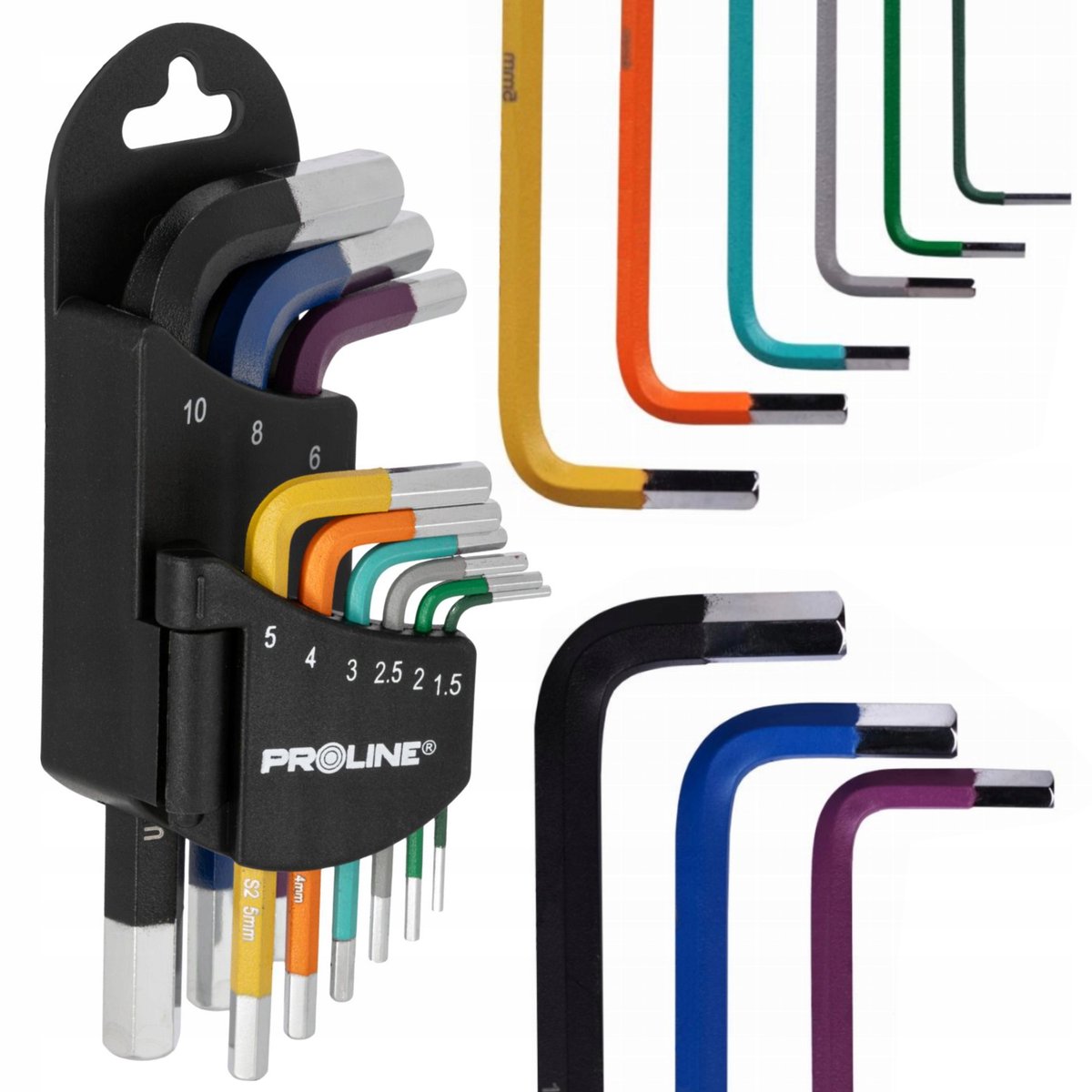 Proline Inbussleutelset 9 Delig 1,5-10mm