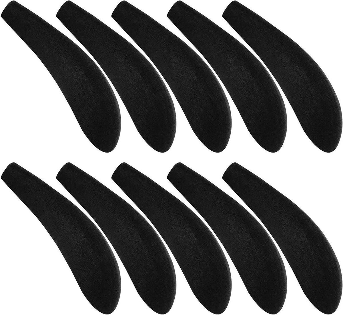 Hanger Schouderbeschermers - Kledinghangers Organizer - Kleding Beschermen - Anti-slip Grip - 10 Stuks - Zwart