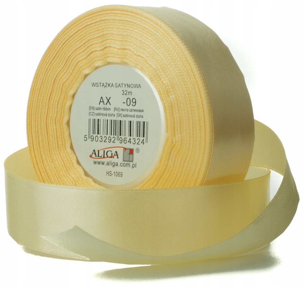 Ecru Satijnen Lint - 32m x 0,6cm - Decoratief en Elegant