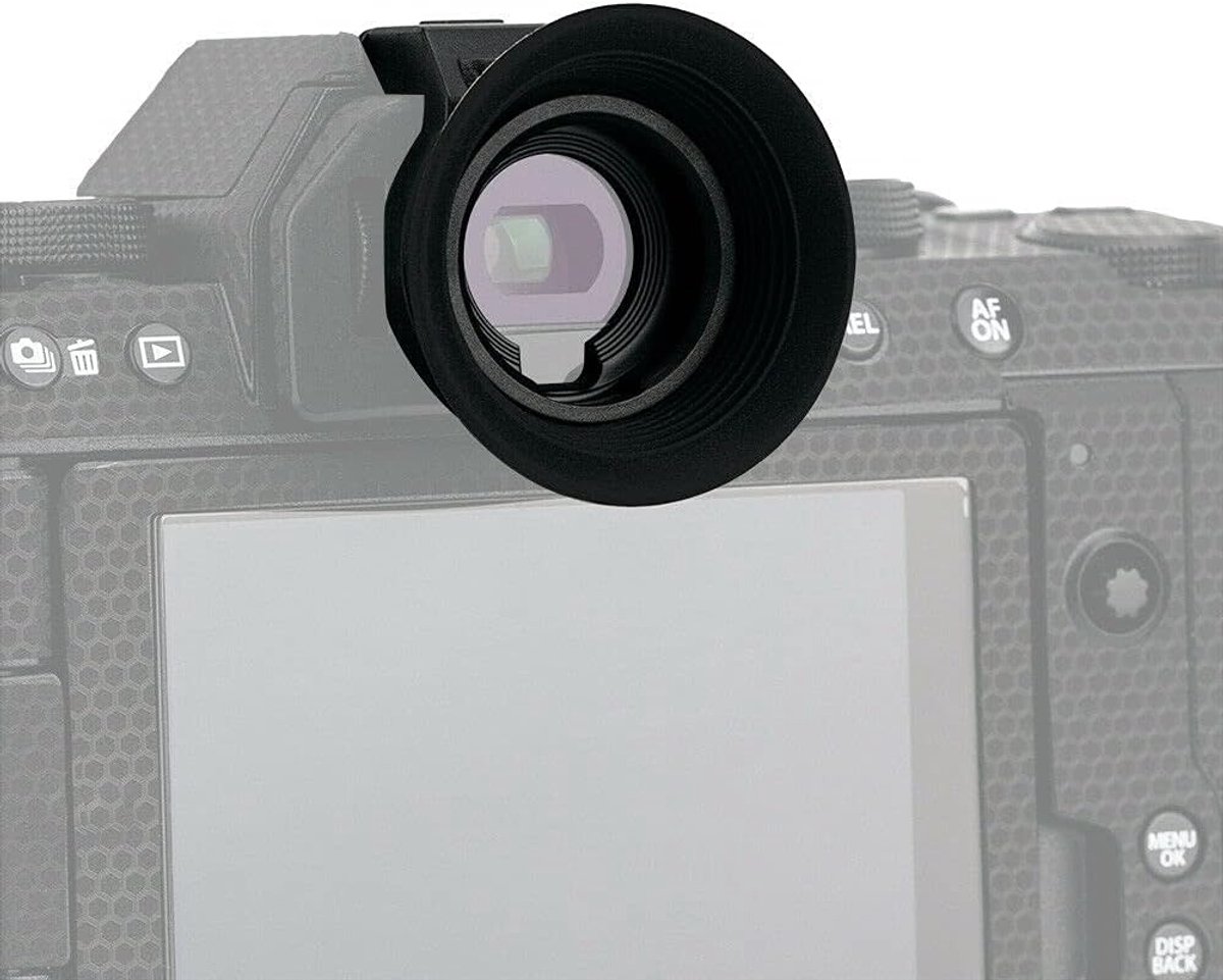 Camera Eyecup - Zoeker Beschermer - Fotografie Comfort - Zachte Siliconen - Lange Model - Zwart