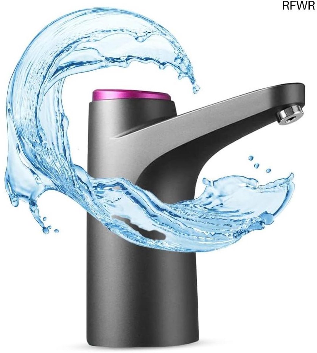 Water Dispenser - Pompdoseerder Flessen - Makkelijk Water Tappen - USB Oplaadbaar - Universele Maten - Zwart