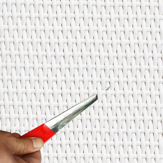 Rieten Reparatiemateriaal - Kunststof Rotan - Meubels Repareren - Waterdicht Materiaal - 500G Pakket - Wit — afbeelding 3