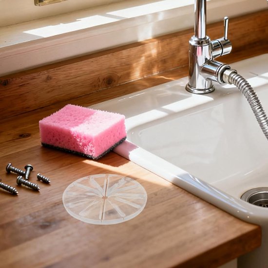 Mixer Splash Guard - Protector Deksel - Schoon Bakken - Universele Pasvorm - 14 cm Doorsnee - Transparant — afbeelding 2