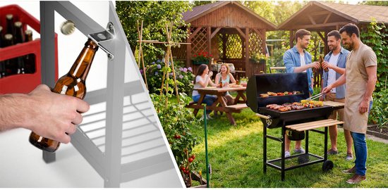 Berdsen BD-895 Serie - Houtskoolbarbecue - Met Thermometer - Met Popielnik - Zwarte Kleur van Berdsen — afbeelding 4