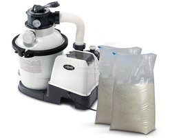 Intex 26652 Serie - Zandfilterpomp - 12000 l/h - Hydro Aëratie Technologie - 50 Kg Zand