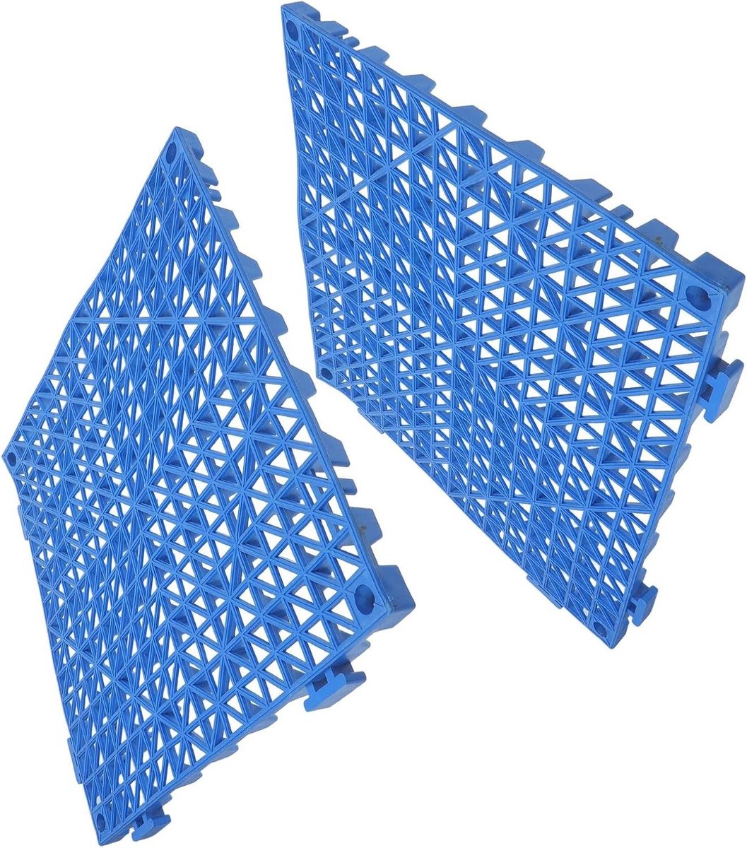 Vloertegels - Drainage Matten - Veilige Ondergrond - In Elkaar Grijpend Ontwerp - 30x30CM - Blauw