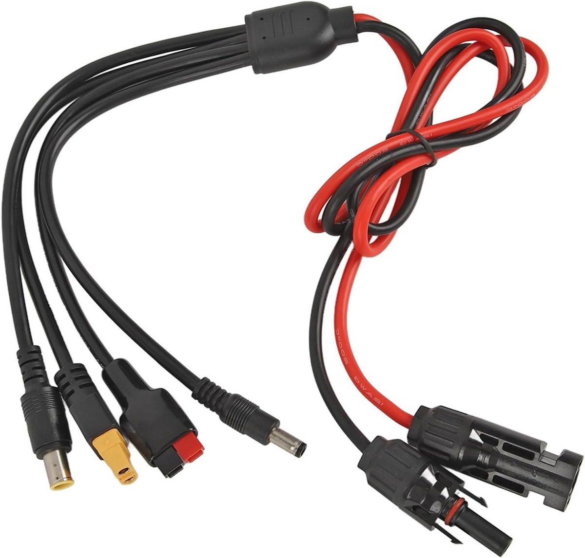 Adapterkabel Zonneconnector - Verlengkabel XT60 - Energie Opladen - IP68 Waterdicht Ontwerp - 33ft - Zwart