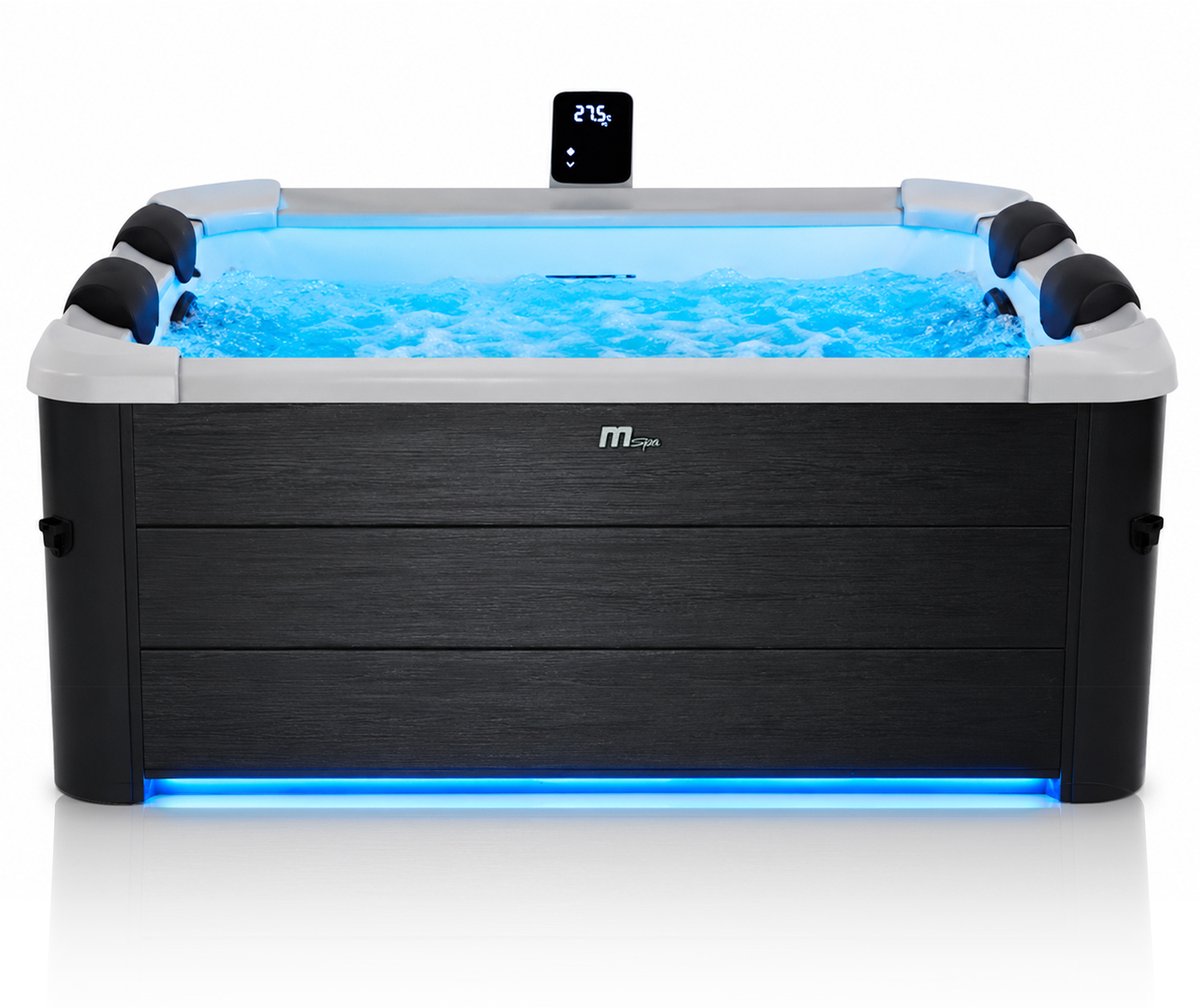 MSpa Oslo Frame Plus Jacuzzi 6 Personen - Luxe Buiten Spa met WiFi - LED Verlichting - 140 Airjets & 8 Hydrojets
