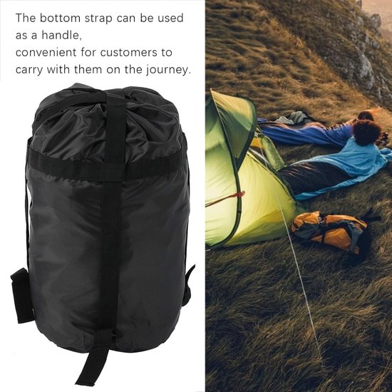 SNQ Compressie Opbergzak - 2 Stuks - Oxford Stof - Outdoor Kampeer Slaapzak - Waterdicht - Reizen - Volwassenen - Compressie Opbergzak - Geschikt voor Slaapzakkleding van SNQ — afbeelding 3