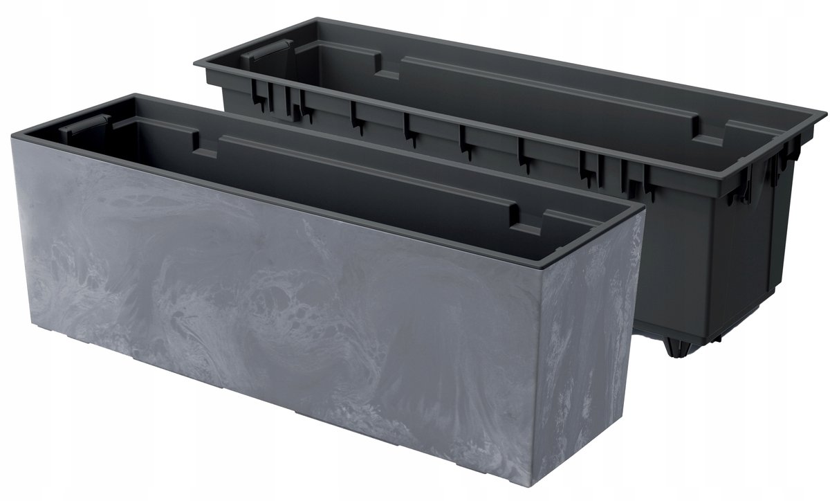 Prosperplast Urbi Beton Bloembak 77cm - Stoer Industrieel Design