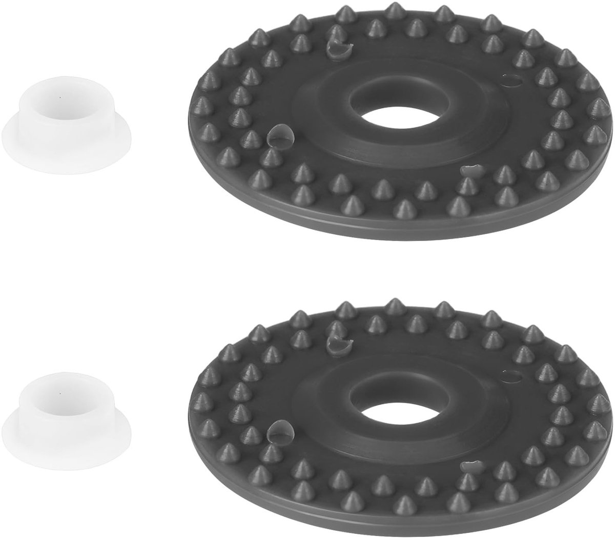 Dailygoods - 2 Rubber Wielen voor Breimachine Compatibel met Diverse Modellen