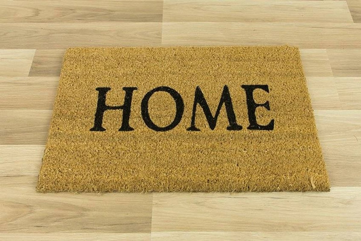 Antislip Kokos Woonmat 'HOME' 40x60 cm - Deurmat