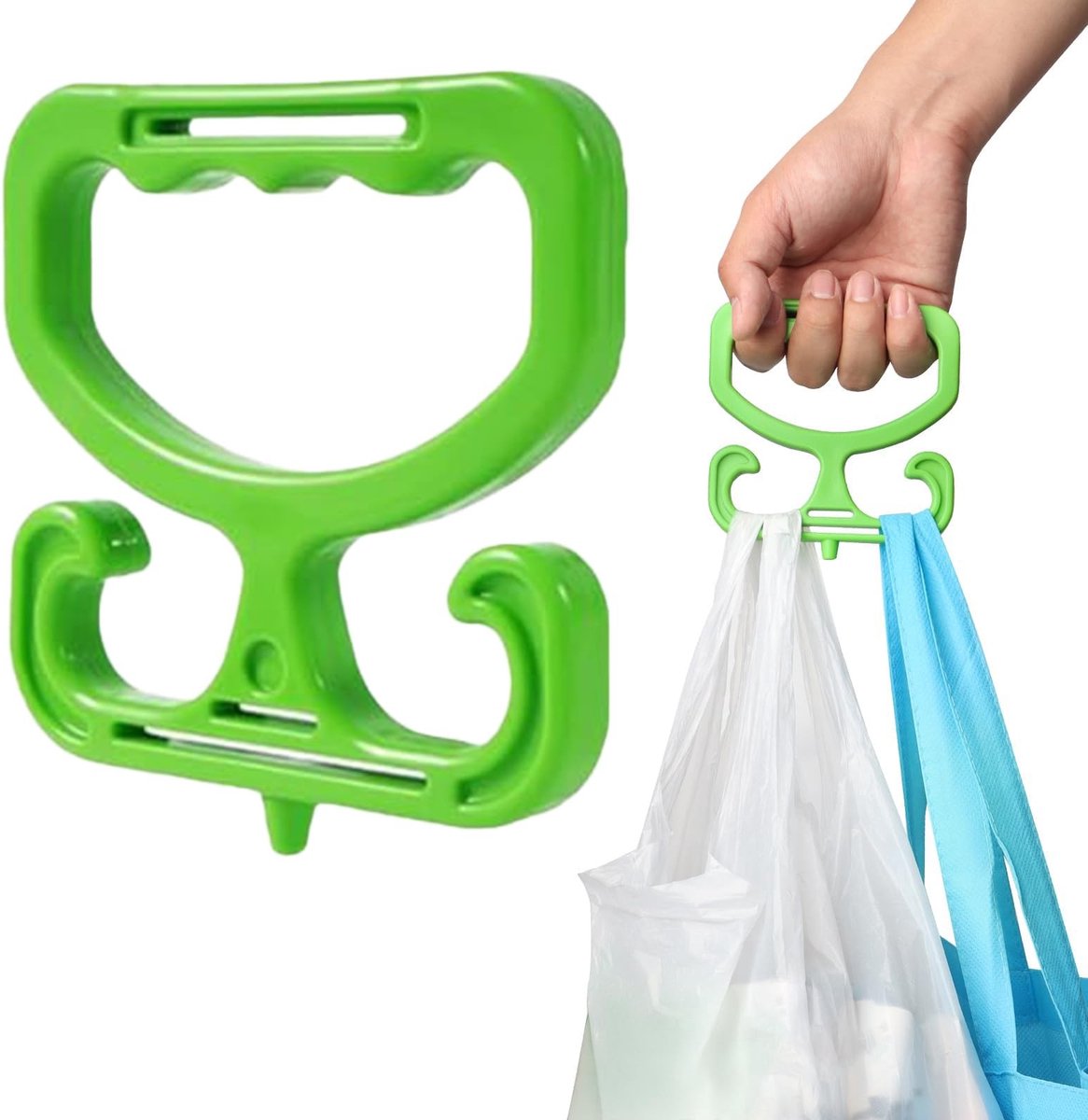 Dailygoods - Ergonomisch Draaghandvat voor Boodschappentassen tot 80lbs
