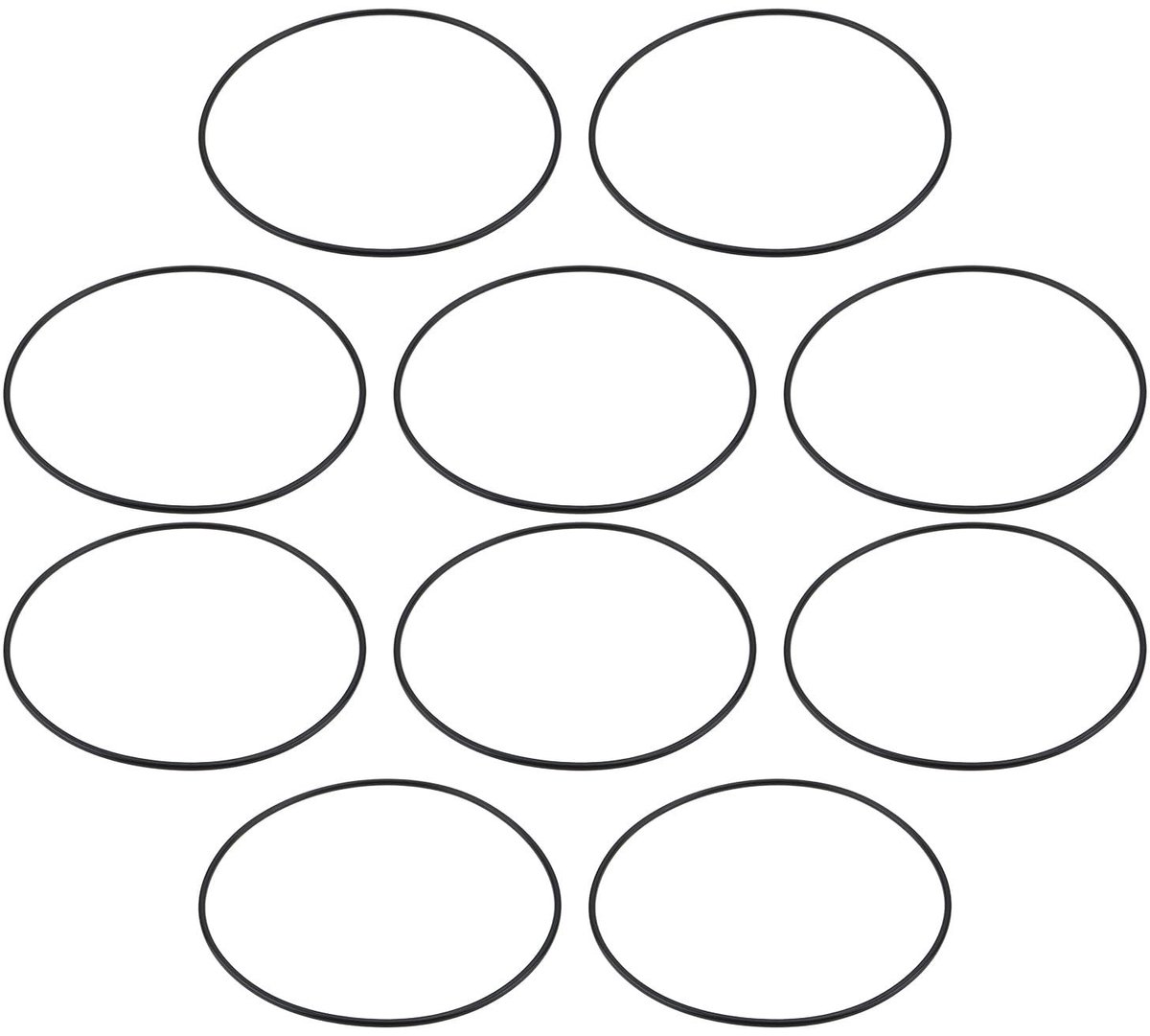 Dailygoods- O-ringafdichting 90mm - 10 Stuks - Rubber - Duurzaam - Waterdicht - Compatibel met APEC Essence / Ulti-Mate RO-systeem - Afdichtring