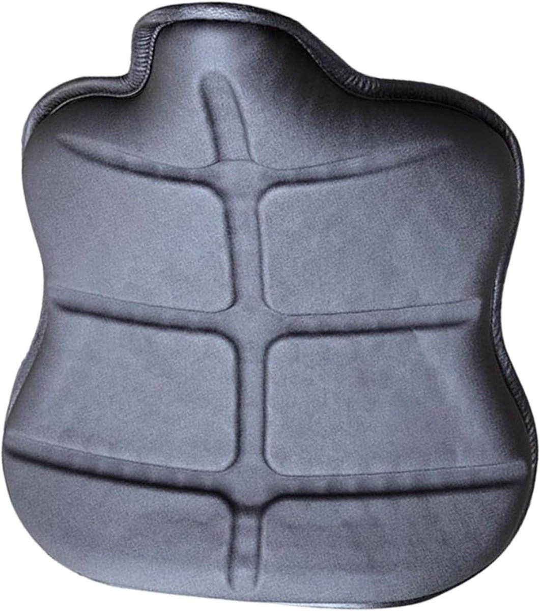 Motor Zadelkussen - Comfort Zitting - Lange Ritten - Schokabsorberend PU - 42 x 38 cm - Zwart