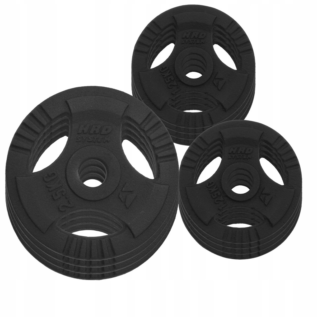 20kg Gietijzeren Halterset met 29mm Grip - Tri-Grip Ontwerp