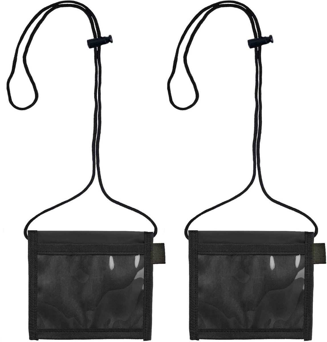 BRENZOOS- Nektasje Waterdicht - Nektas voor Documenten - Borstas voor Sleutels - Opbergvak met Ritssluiting - Polyester - Geschikt voor Reizen - Borsttas