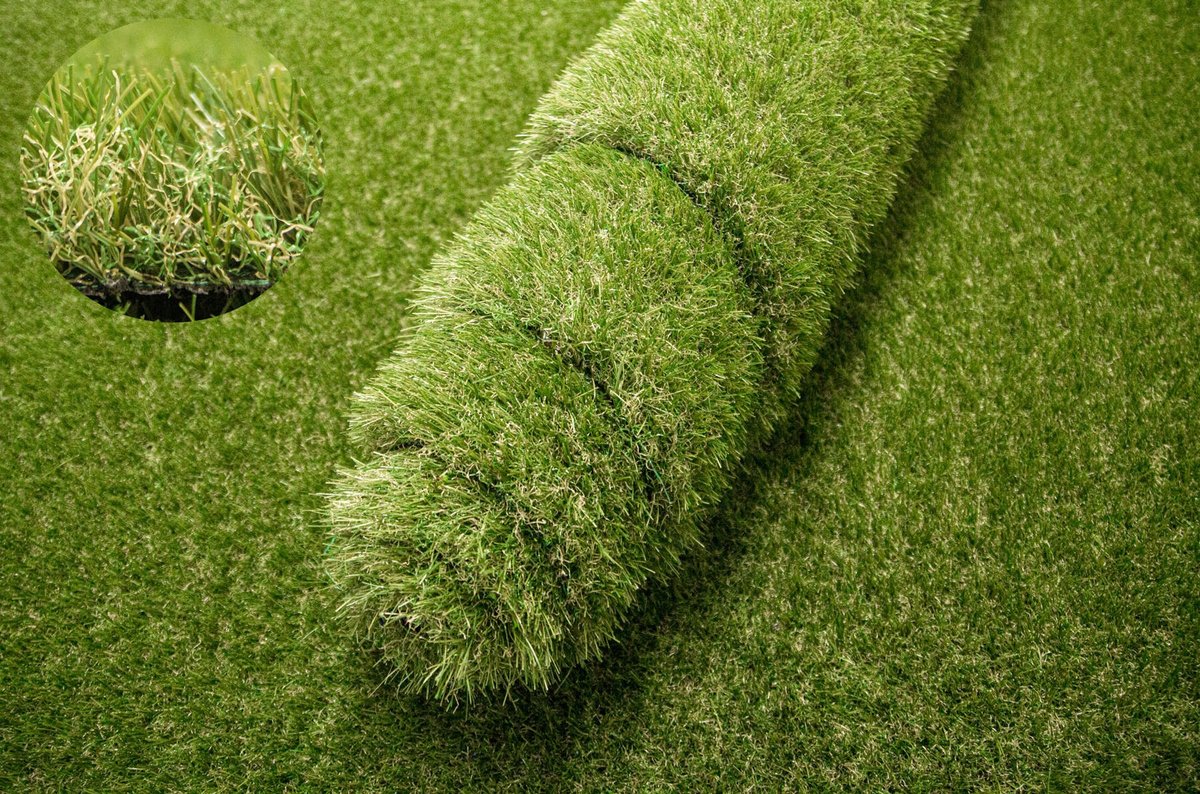 Kunstgras STAR 40mm - 1m Breed - Balkon & Tuin - UV Bestendig