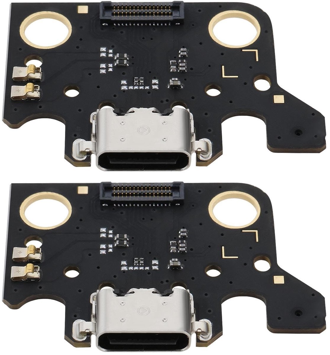 JHUBERS - Vervangende Type-C USB-oplaadpoort - Dubbelset - Stevige soldeerverbindingen - Reparatie onderdeel - Geschikt voor Samsung Galaxy Tab A7...