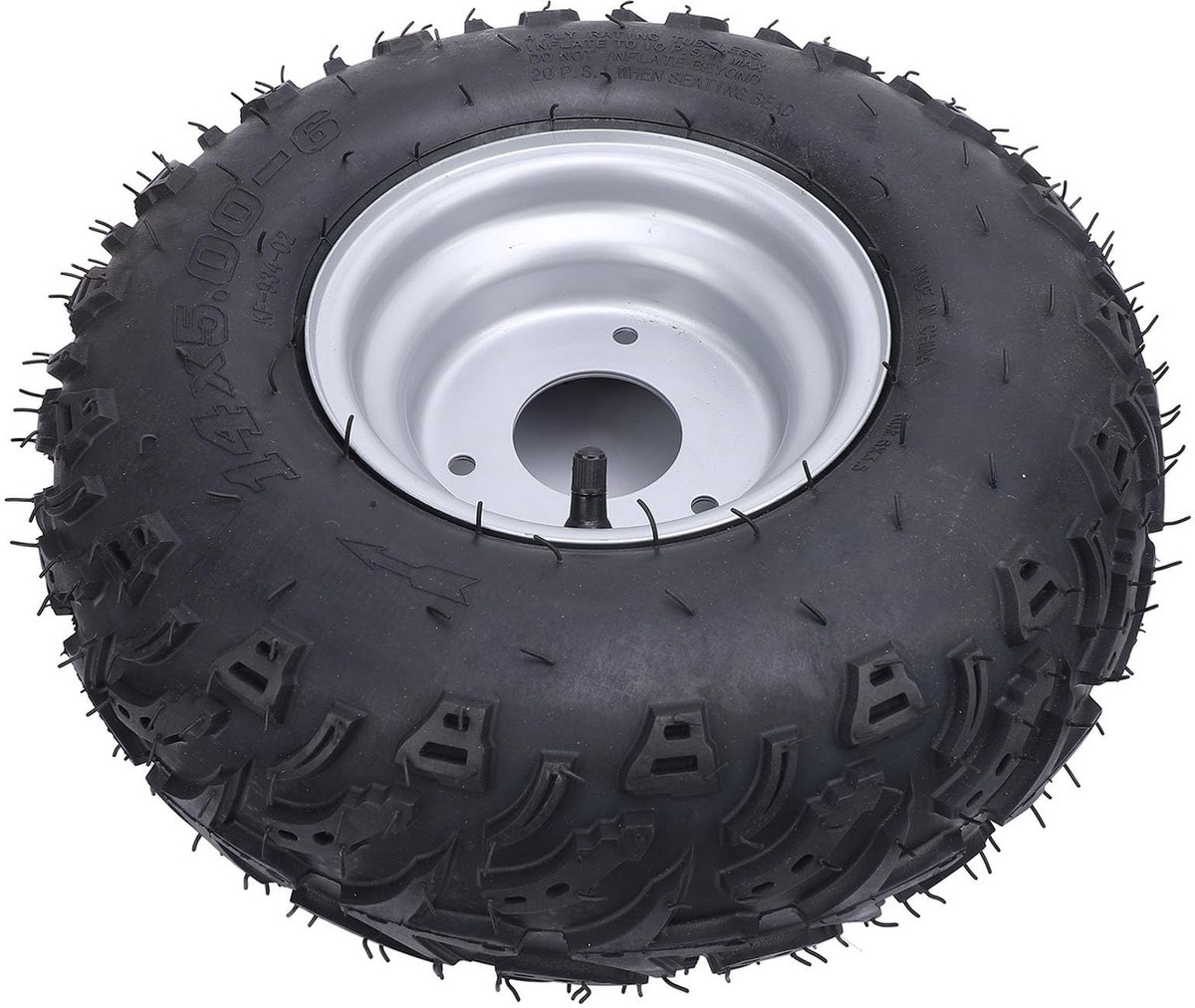 JHUBERS- Tubeless Band 14x5.00-6 - Offroad Band - Antislip - Robuuste Laagconstructie - Lekbestendig - Innovatief Loopvlakpatroon