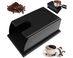 Dailygoods- Tamperstation Roestvrij Staal - Tampermat - Tampingstation - Zeefdrager - Barista-accessoires - Antislip en Eenvoudig Ontwerp