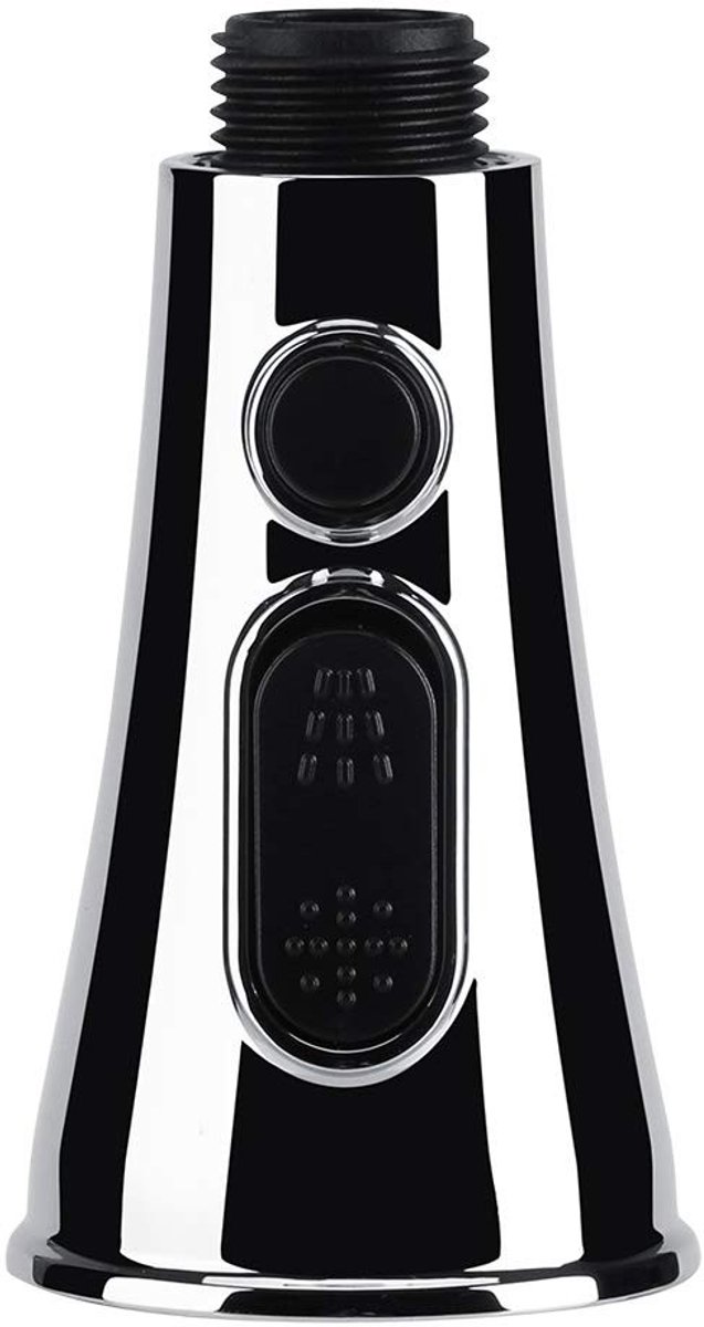 Dailygoods- Sproeikraan Uittrekbaar - Gootsteen Kraan - Douchekop - Keuken/Badkamer Accessoire - ABS - Zilver - 1 stuk - Keukenkraan