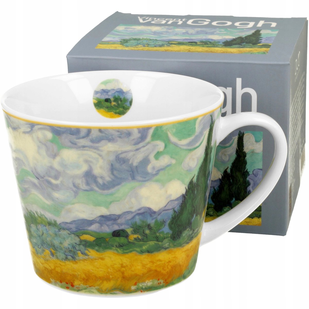 Grote Porseleinen Mok 600 ml - Tarweveld van Gogh