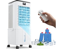 Draagbare Airco - Luchtkoeler - Comfort Verhoging - 4-in-1 Functie - 10L Tank - Parelwit