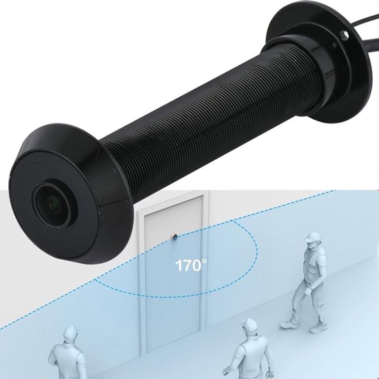 Digitale Deurcamera - Kijkgat Camera - Huis Beveiliging - Bewegingsdetectie Opname - 14 x 9 x 4 cm - Zilver — afbeelding 2