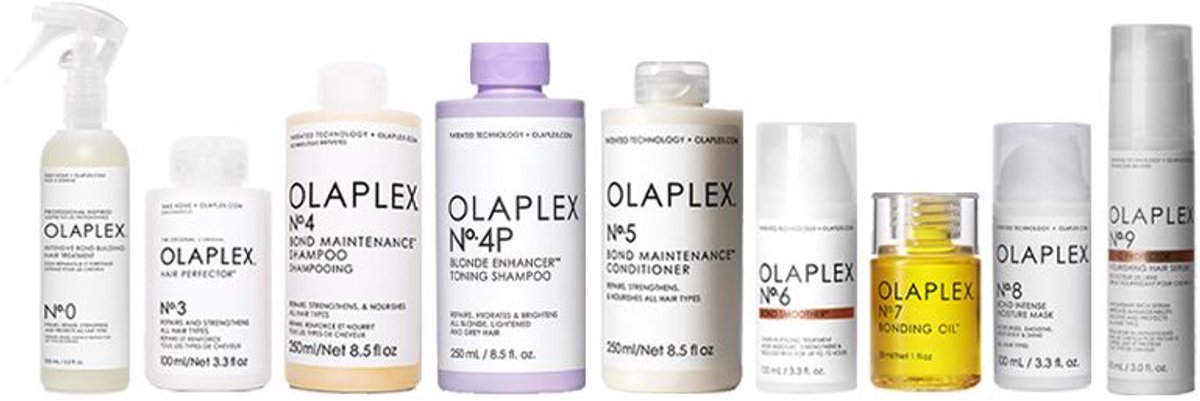 Bol.com OLAPLEX Blond haar pakket No.0 + 3 + 4P + 5 + 6 + 7 + 8 aanbieding
