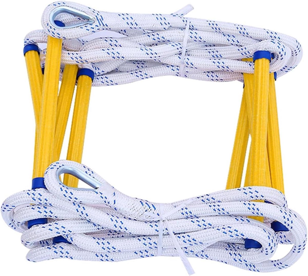 Noodladder - Reddingsladder Touwladder - Veilige Ontsnapping - Hoge Belastbaarheid - 15 meter - Zwart