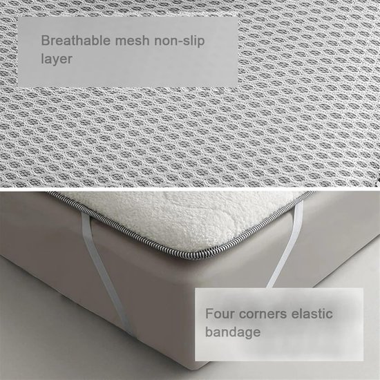 Tatami matras - Gevoerd slaapkussen - Comfortabel slapen - Rolbaar vloerontwerp - 150 x 200 cm - Kaki — afbeelding 5