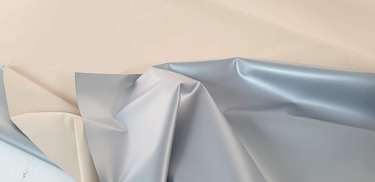 Waterdicht pvc - Ondoorzichtig folie - Ruimtes verduisteren - Vlamvertragend M1 - 150 cm breed - Grijs beige