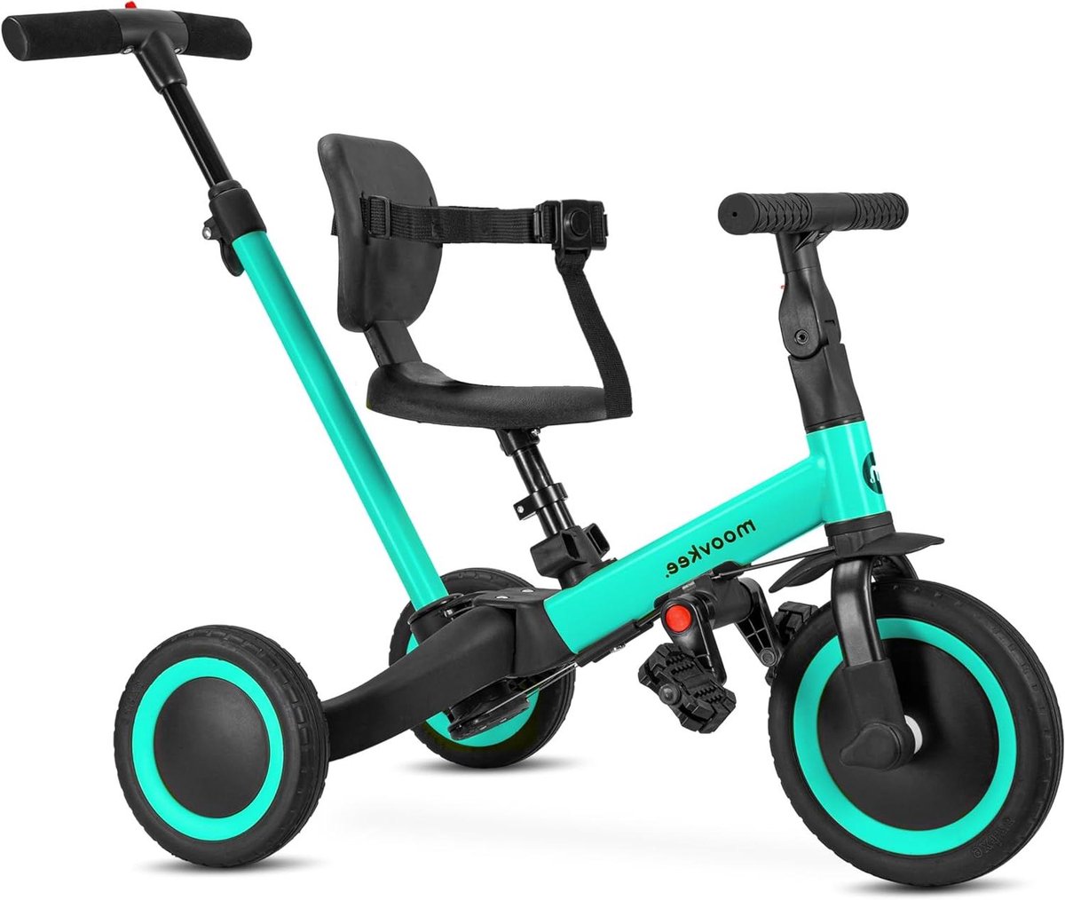 Veelzijdige Driewieler - Loopfiets Kinderfiets - Kind Ontwikkeling - 6-in-1 Configuratie - 70 cm Lengte - Blauw