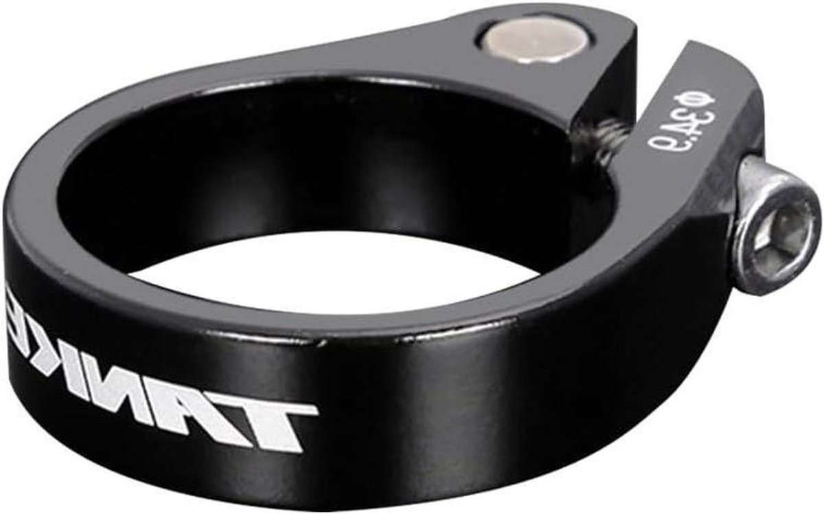 Zadelklem - Zadelpenklem Fiets - Fiets Onderhoud - Lichtgewicht Aluminium - 31.8/34.9mm - Zwart