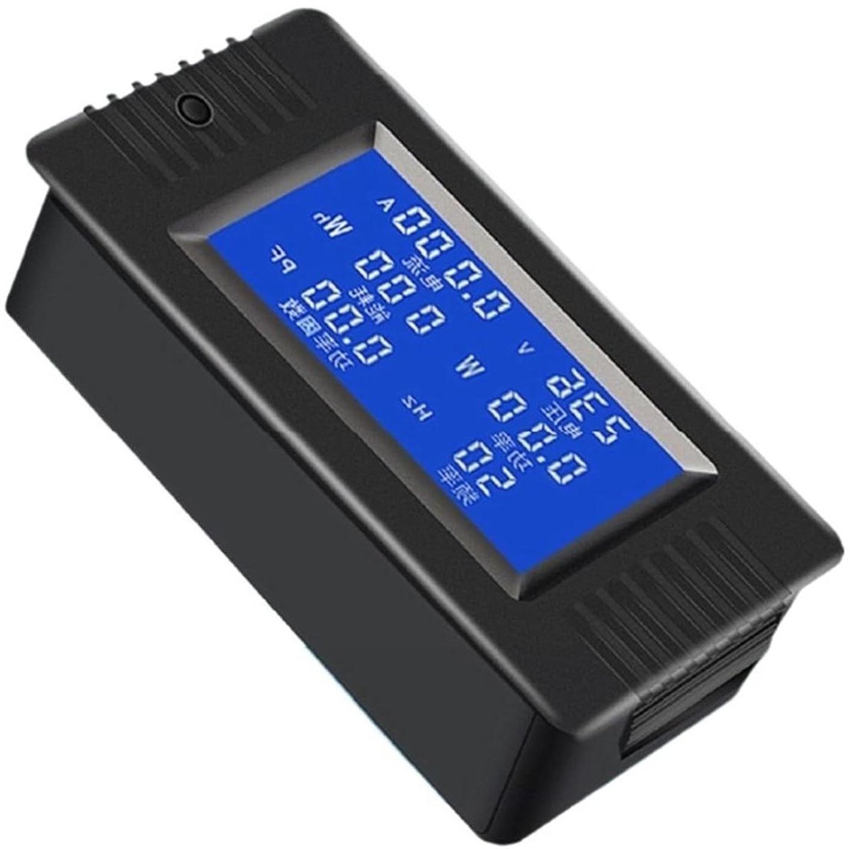 Digitale Vermogensmeter - AC Meter - Stroom Verbruik Meten - LCD Display - 80-260V 100A - Zwart