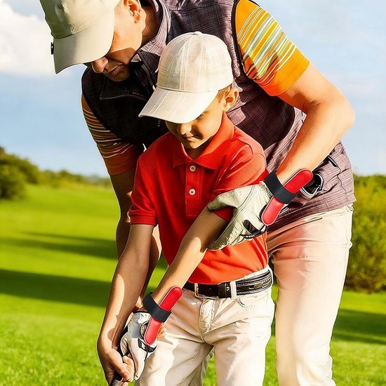 Golf Polstrainer - Zwaai Hulp - Golf Techniek Verbeteren - Instelbare Weerstand - 33 x 13 cm - Rood van GOLF — afbeelding 4