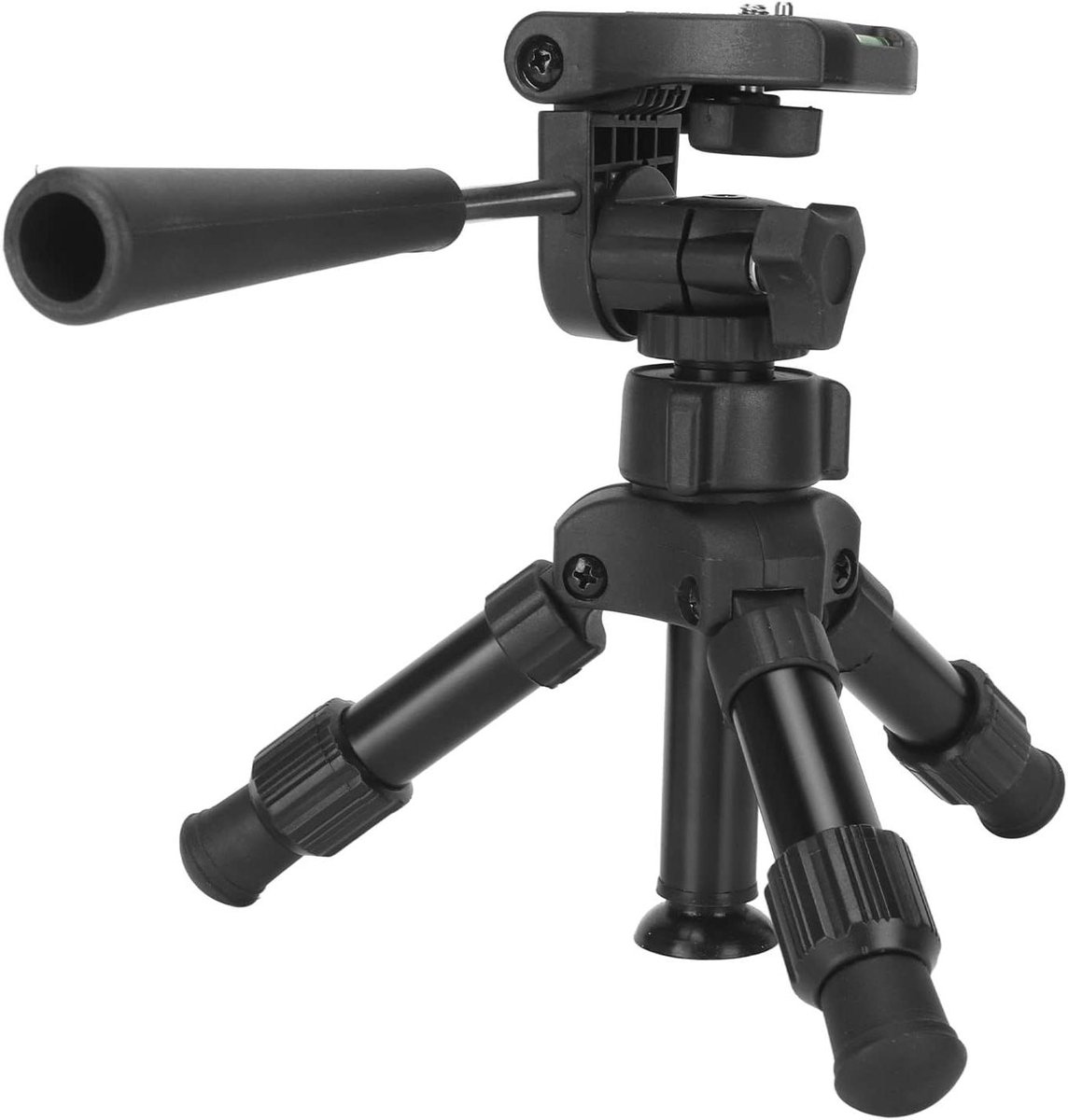 Mini Camerastatief - Desktop Statief - Stabiele Foto's - 360 Graden Draaibaar - Compact Formaat - Zwart