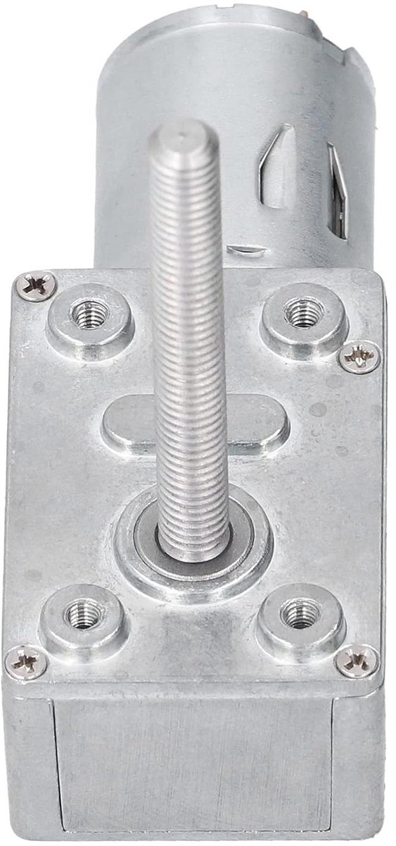 Reductiemotor Hoog Rendement - Snelheidsreductiemotor - Robotica Projecten - Fluisterstille Werking - 50 Mm Aslengte - Zilver