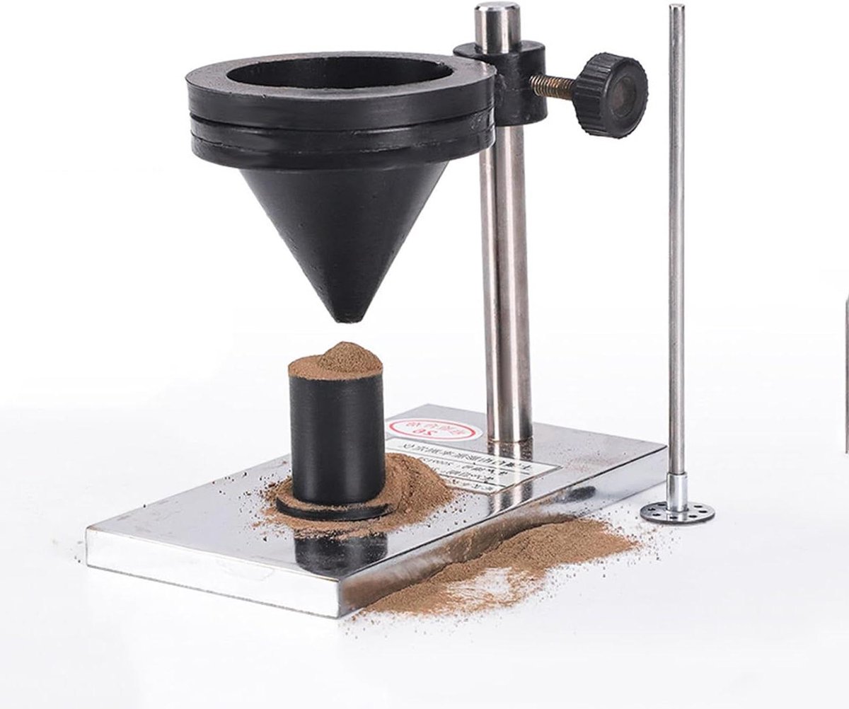 Bodem Tester - Zwelling Tester - Grond Analyse - Afneembare Trechter - 10ml Maatbeker - Zilver