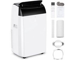 Danky Mobiele Airco 12000 BTU - 3-in-1 Airconditioner Met Koeling, Ontvochtiger & Ventilator - Stil 48dB - Zelfverdamping - 24u Timer - Voor Ruimtes Tot 51m² - Energieklasse A