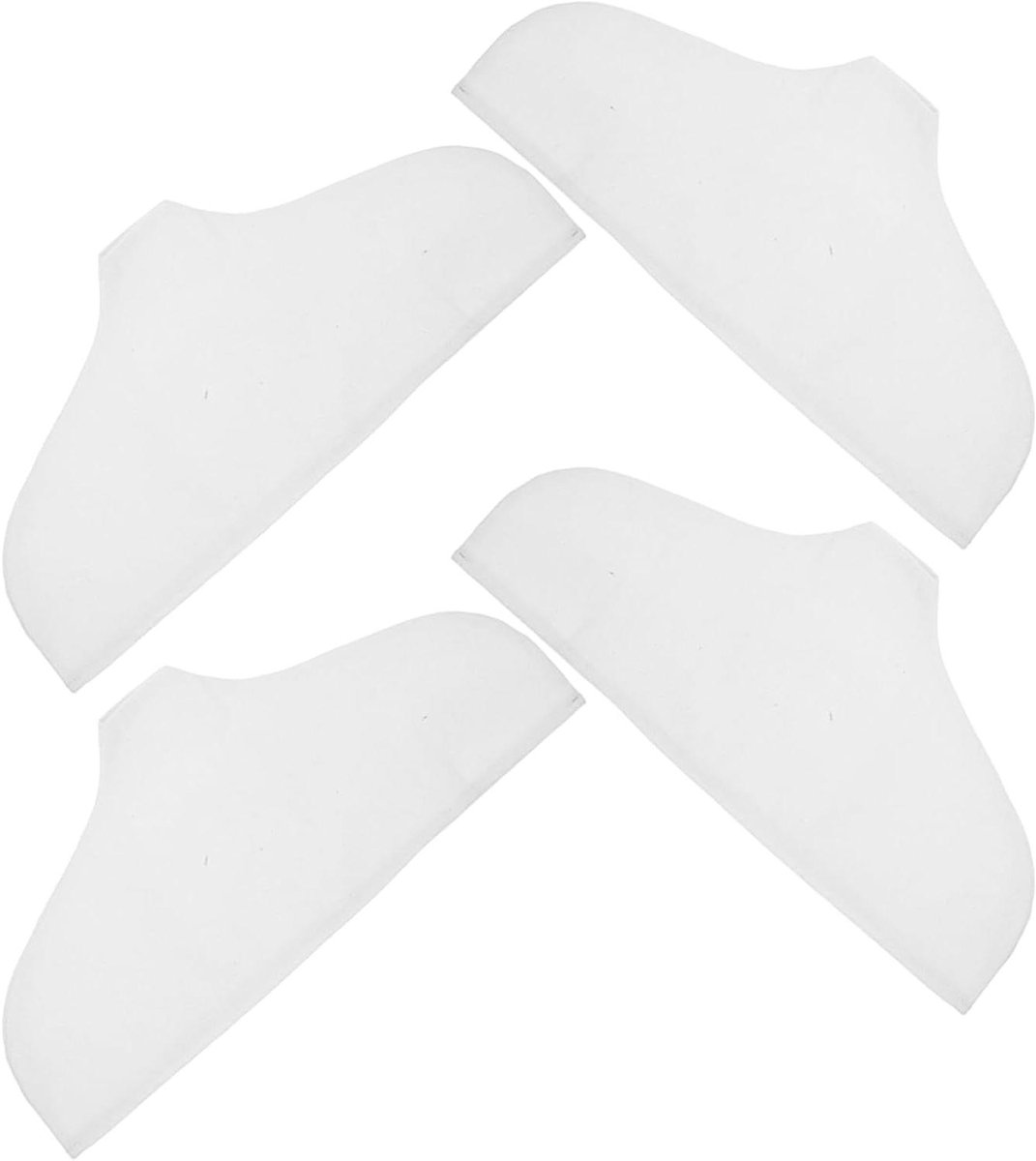 Kledinghangerhoezen - Hangerbeschermers - Kleding Opbergen - Antislip Katoenlinnen - 45x21cm - Wit