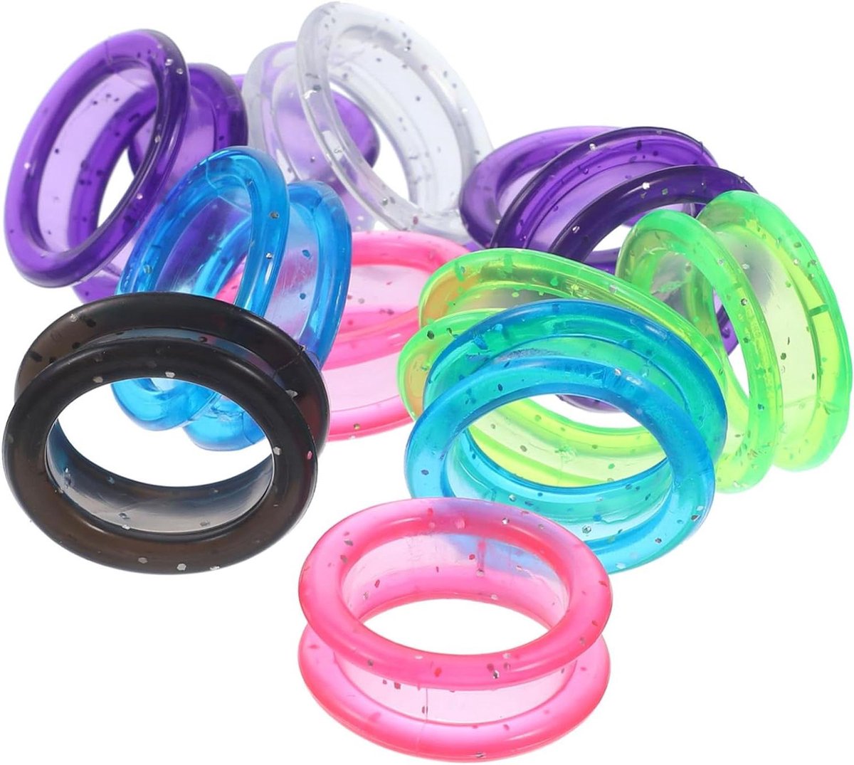 Scharen Vingerringen - Grip Verbeteraars - Comfortabel Knippen - Antislip Siliconen - 12 Stuks - Assorti